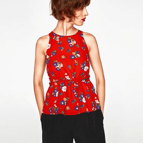Snakeskin Print Top